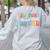 Support Dream Services Team Groovy Teacher Support Squad Women's Sweatshirt Back Print Ash Support Dream Services Team Groovy Teacher Support Squad Women's Sweatshirt Back Print Ash