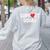 Support Squad Cute Heart Supportive Teacher Team Member Women's Sweatshirt Back Print Ash Support Squad Cute Heart Supportive Teacher Team Member Women's Sweatshirt Back Print Ash