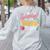 Surprise I'm Your Teacher Today Women's Sweatshirt Back Print Ash Surprise I'm Your Teacher Today Women's Sweatshirt Back Print Ash