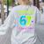 I Survived 67 Days Of School 67 Meme Science Teacher Women's Sweatshirt Back Print Ash I Survived 67 Days Of School 67 Meme Science Teacher Women's Sweatshirt Back Print Ash