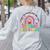 It Takes A Big Heart To Shape Little Minds Teacher Assistant Women's Sweatshirt Back Print Ash