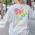 It Takes A Big Heart To Shape Little Minds Teacher Student Men Women Kids Women's Sweatshirt Back Print Ash