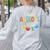 I Teach Awesome Kids Shirt Autism Special Education Teacher Women's Sweatshirt Back Print Ash I Teach Awesome Kids Shirt Autism Special Education Teacher Women's Sweatshirt Back Print Ash