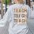 Teach Compassion Kindness Confidence History Teacher Women's Sweatshirt Back Print Ash