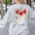 I Teach The Cutest Apples In The Orchard Cute Fall Teacher Women's Sweatshirt Back Print Ash