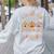 I Teach The Cutest Pumpkins In The Patch 1st Grade Teacher For Men Women Kids Women's Sweatshirt Back Print Ash
