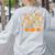 I Teach The Cutest Pumpkins In The Patch Fall Season Teacher Women's Sweatshirt Back Print Ash