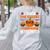 I Teach The Cutest Pumpkins In The Patch Halloween Teacher Women's Sweatshirt Back Print Ash I Teach The Cutest Pumpkins In The Patch Halloween Teacher Women's Sweatshirt Back Print Ash