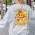I Teach The Cutest Pumpkins In The Patch Teacher Halloween Women's Sweatshirt Back Print Ash
