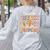 I Teach The Cutest Pumpkins In The Patch Teacher Retro Women's Sweatshirt Back Print Ash