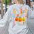 I Teach The Cutest Pumpkins In The Patch Teacher Women's Sweatshirt Back Print Ash