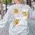 I Teach The Cutest Pumpkins In The Patch Teacher Women's Sweatshirt Back Print Ash