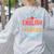 I Teach English Because Math Teachers Need Heroes Too Women's Sweatshirt Back Print Ash