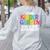 I Teach Kindergarten What Is Your Superpower Teacher Women's Sweatshirt Back Print Ash