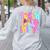 Teach Love Inspire Preppy Back To School Teacher Women Women's Sweatshirt Back Print Ash Teach Love Inspire Preppy Back To School Teacher Women Women's Sweatshirt Back Print Ash