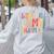 I Teach In My Pajamas Retro Groovy Teacher Humor Women's Sweatshirt Back Print Ash