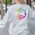 Teach Peace For Teachers And Educators Counselor Women's Sweatshirt Back Print Ash Teach Peace For Teachers And Educators Counselor Women's Sweatshirt Back Print Ash