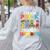 I Teach Pre-K Superheroes Students Teacher Back To School Women's Sweatshirt Back Print Ash
