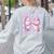 Teacher Bow Pencil Flowers Teacher Back To School Women's Sweatshirt Back Print Ash Teacher Bow Pencil Flowers Teacher Back To School Women's Sweatshirt Back Print Ash