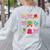 Teacher Christian God Says I Am Faith Religious Bible Verse Women's Sweatshirt Back Print Ash