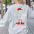 The Teacher Elf Christmas Family Matching Group Xmas Women's Sweatshirt Back Print Ash