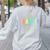 This Teacher Is Glowing Hello Summer End Of School Women's Sweatshirt Back Print Ash This Teacher Is Glowing Hello Summer End Of School Women's Sweatshirt Back Print Ash