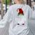 Teacher Gnome Xmas Family Matching Plaid Christmas Gnomes Women's Sweatshirt Back Print Ash