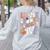 Teacher Halloween In My Spooky Teacher Era Retro Groovy Women's Sweatshirt Back Print Ash