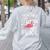 This Teacher Loves Her Flock Flamingo Teacher Class Women's Sweatshirt Back Print Ash This Teacher Loves Her Flock Flamingo Teacher Class Women's Sweatshirt Back Print Ash