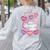 Teacher Positive Affirmations Candy Heart Valentine's Day Women's Sweatshirt Back Print Ash Teacher Positive Affirmations Candy Heart Valentine's Day Women's Sweatshirt Back Print Ash