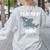 Teacher Shark Shirt Christmas Idea For Him Her Women's Sweatshirt Back Print Ash