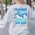 Teacher Shark Do Your Work Women's Sweatshirt Back Print Ash