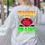 Teacher Teachers Love Brains Skeleton Hand Heart Halloween Women's Sweatshirt Back Print Ash
