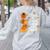 Teacher Thanksgiving I Teach The Cutest Turkeys In The Patch Women's Sweatshirt Back Print Ash Teacher Thanksgiving I Teach The Cutest Turkeys In The Patch Women's Sweatshirt Back Print Ash