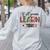 Teacher Y'All Gonna Learn Today First Day Of School Teacher Women's Sweatshirt Back Print Ash