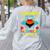 Teachers Are Superheroes – Fun Appreciation Women's Sweatshirt Back Print Ash