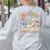 Teaching Future Leaders Teacher Back To School Cute Goose Women's Sweatshirt Back Print Ash