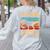 Teaching Is a Walk In Park Dinosaur Teacher Women's Sweatshirt Back Print Ash