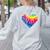 Teaching Is a Work Of Heart Tie Dye Hippie For Teacher For Men Women Girls Kids Women's Sweatshirt Back Print Ash Teaching Is a Work Of Heart Tie Dye Hippie For Teacher For Men Women Girls Kids Women's Sweatshirt Back Print Ash