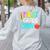 Team 1st Grade Crew Back To School 1st Grade Teacher Kids Women's Sweatshirt Back Print Ash