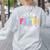 Team Fifth Grade Teacher Back To School 5th Grade Squad Kids Women's Sweatshirt Back Print Ash