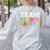 Team Kindergarten Shirt Boy Girl Teacher Graduation Women's Sweatshirt Back Print Ash