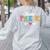 Team Pre-K Shirt PreSchool Teacher Student Back To School Women's Sweatshirt Back Print Ash