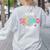 Team Second Grade Teacher Back To School 2nd Grade Squad Women's Sweatshirt Back Print Ash