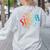 Team Sixth Grade Teacher Student Back To School 6th Grade Women's Sweatshirt Back Print Ash