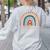 Technology Teacher Rainbow Appreciation Day Back To School For Men Women Women's Sweatshirt Back Print Ash Technology Teacher Rainbow Appreciation Day Back To School For Men Women Women's Sweatshirt Back Print Ash