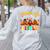 Thankful For My Little Turkeys Teacher Thanksgiving Teachers Women's Sweatshirt Back Print Ash