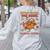 Thanksgiving Grammar Thankful English Teacher Fall Turkey Women's Sweatshirt Back Print Ash