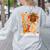 Thanksgiving Love Kindergarten Teacher Turkey Autumn Fall Women's Sweatshirt Back Print Ash