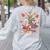 Thanksgiving Teacher Books Turkey Reading Book Women's Sweatshirt Back Print Ash Thanksgiving Teacher Books Turkey Reading Book Women's Sweatshirt Back Print Ash